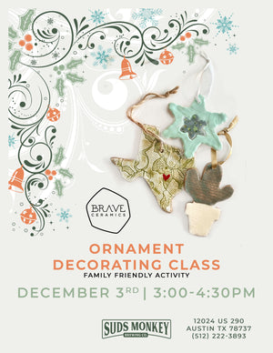 Ornamant Decorating Class with Brave Ceramics