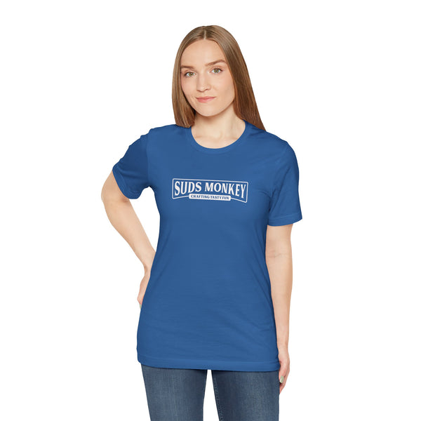 Suds Monkey Crafting Tasty Fun Logo - Unisex Jersey Short Sleeve Tee