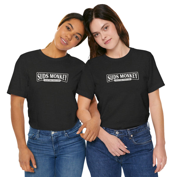 Suds Monkey Crafting Tasty Fun Logo - Unisex Jersey Short Sleeve Tee