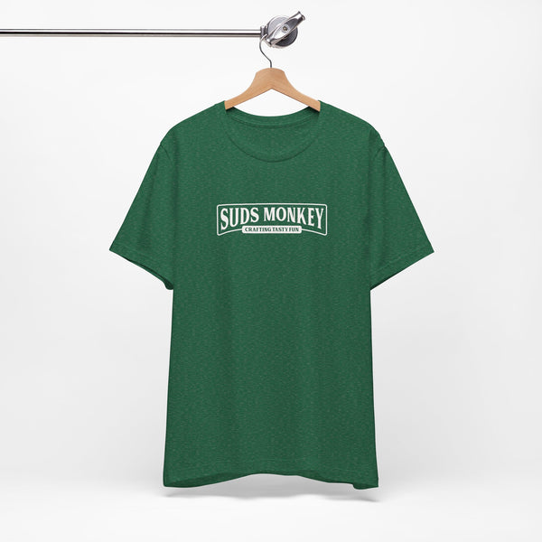 Suds Monkey Crafting Tasty Fun Logo - Unisex Jersey Short Sleeve Tee