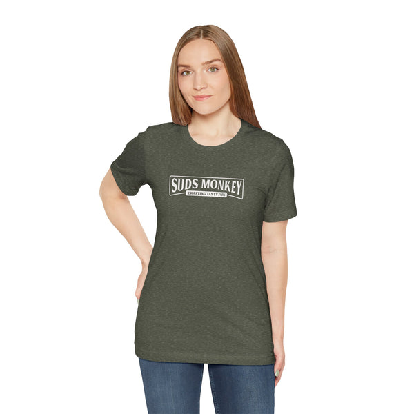 Suds Monkey Crafting Tasty Fun Logo - Unisex Jersey Short Sleeve Tee