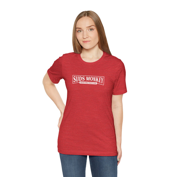 Suds Monkey Crafting Tasty Fun Logo - Unisex Jersey Short Sleeve Tee