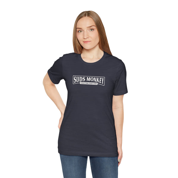 Suds Monkey Crafting Tasty Fun Logo - Unisex Jersey Short Sleeve Tee