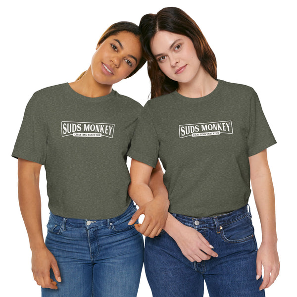 Suds Monkey Crafting Tasty Fun Logo - Unisex Jersey Short Sleeve Tee