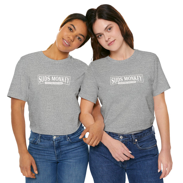 Suds Monkey Crafting Tasty Fun Logo - Unisex Jersey Short Sleeve Tee