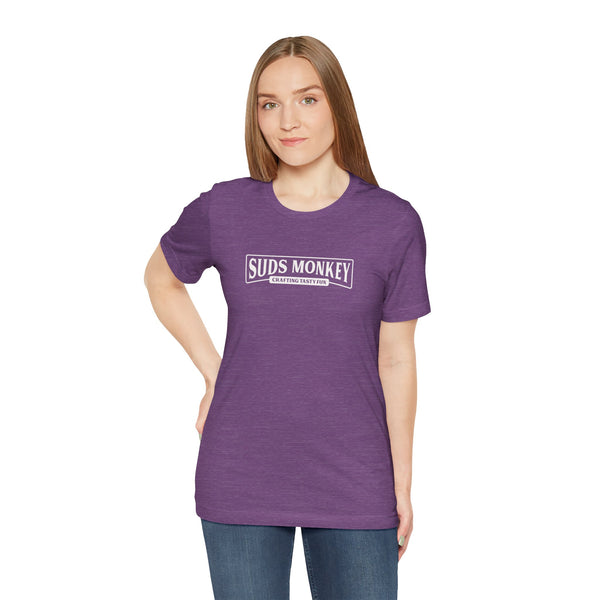 Suds Monkey Crafting Tasty Fun Logo - Unisex Jersey Short Sleeve Tee