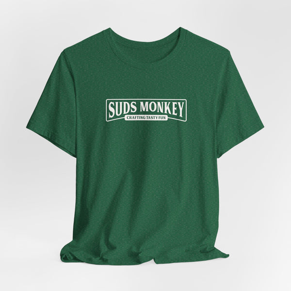 Suds Monkey Crafting Tasty Fun Logo - Unisex Jersey Short Sleeve Tee