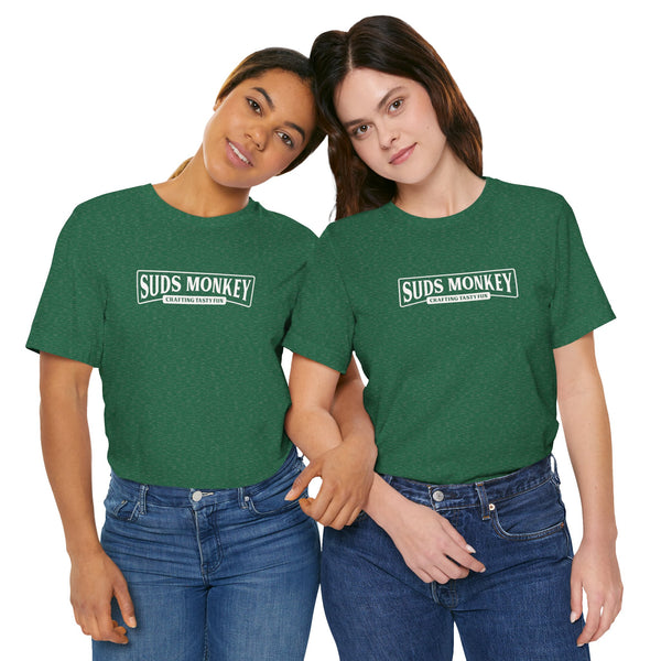 Suds Monkey Crafting Tasty Fun Logo - Unisex Jersey Short Sleeve Tee