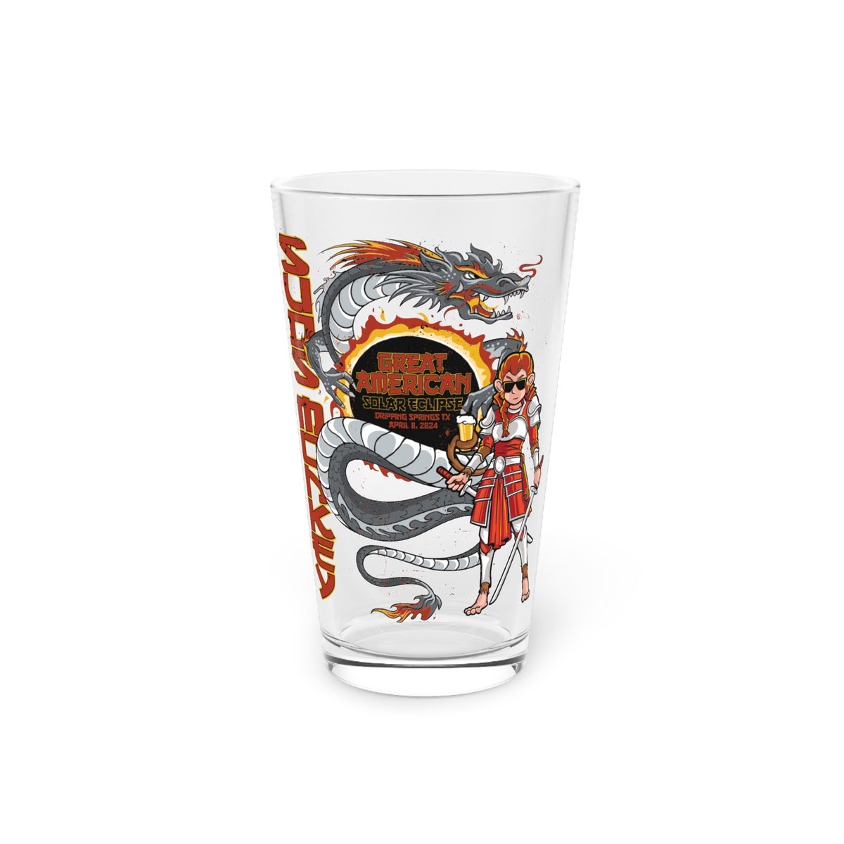 Eclipse Suds Monkey Pint Glass, 16oz – Suds Monkey Brewing Co.