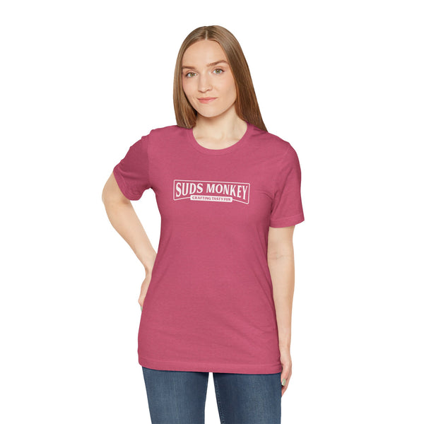 Suds Monkey Crafting Tasty Fun Logo - Unisex Jersey Short Sleeve Tee