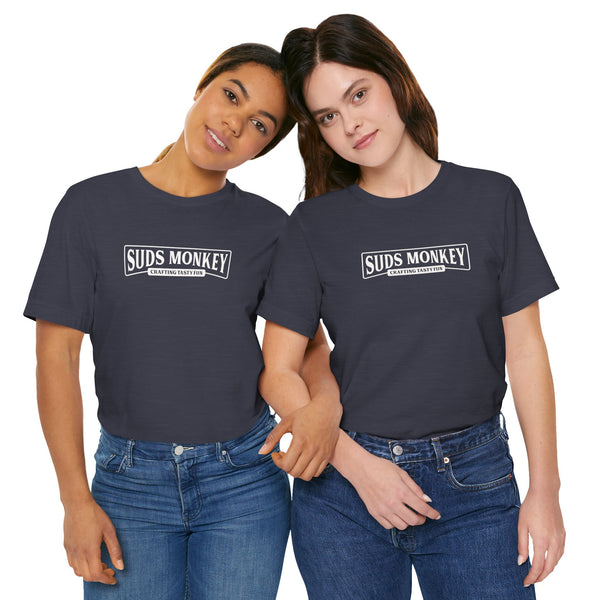 Suds Monkey Crafting Tasty Fun Logo - Unisex Jersey Short Sleeve Tee