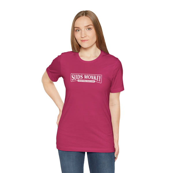 Suds Monkey Crafting Tasty Fun Logo - Unisex Jersey Short Sleeve Tee