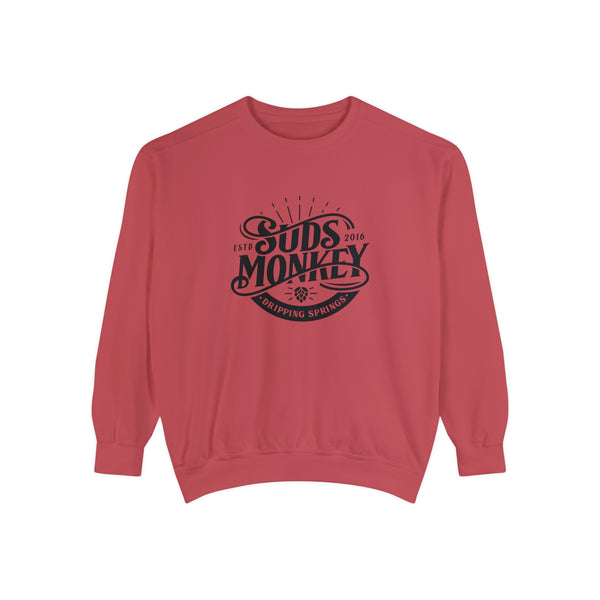 Suds Monkey Logo - Unisex Garment-Dyed Sweatshirt