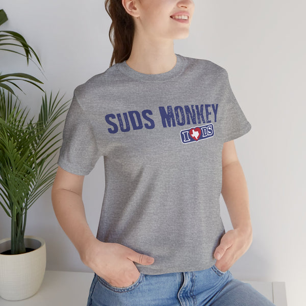 I heart DS Suds Monkey - Unisex Jersey Short Sleeve Tee