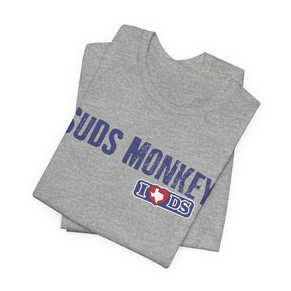 I heart DS Suds Monkey - Unisex Jersey Short Sleeve Tee