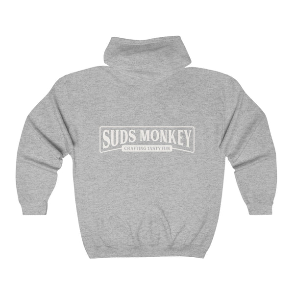 Clasic Suds Monkey Crafting Tasty Fun Unisex Heavy Blend™ Full Zip Hoodie