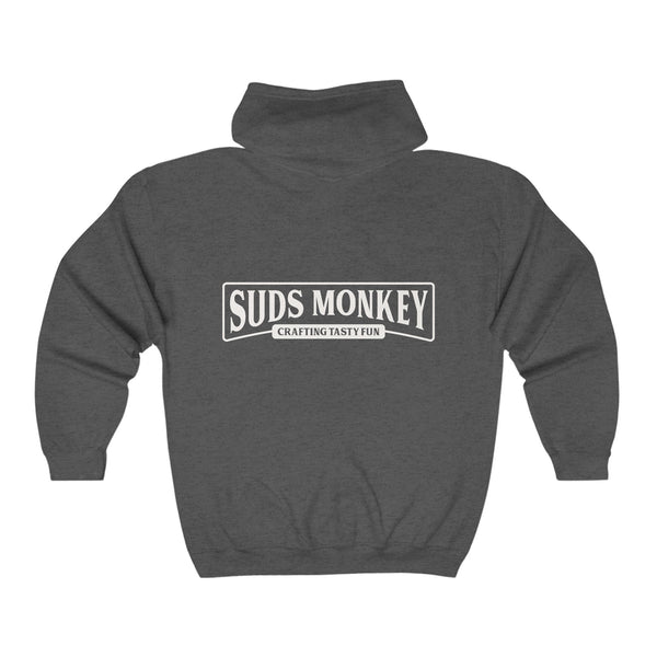 Clasic Suds Monkey Crafting Tasty Fun Unisex Heavy Blend™ Full Zip Hoodie