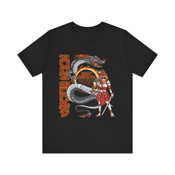 Solar Eclipse Dragon & Samurai T Shirt - Unisex Jersey Short Sleeve Tee