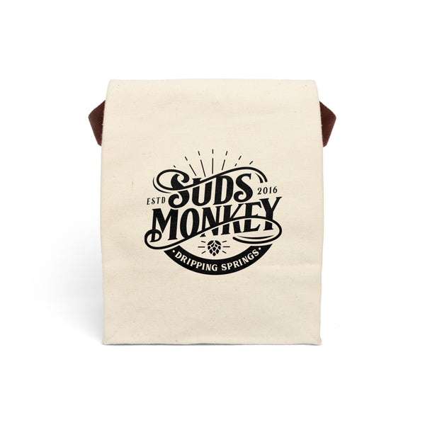 Suds Monkey Canvas Lunch Bag With Strap