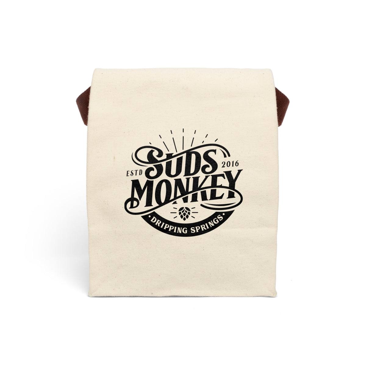 Suds Monkey Canvas Lunch Bag With Strap – Suds Monkey Brewing Co.