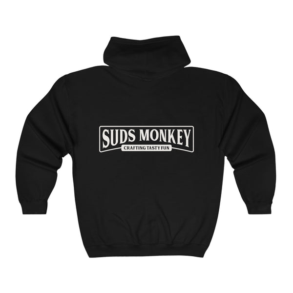 Clasic Suds Monkey Crafting Tasty Fun Unisex Heavy Blend™ Full Zip Hoodie